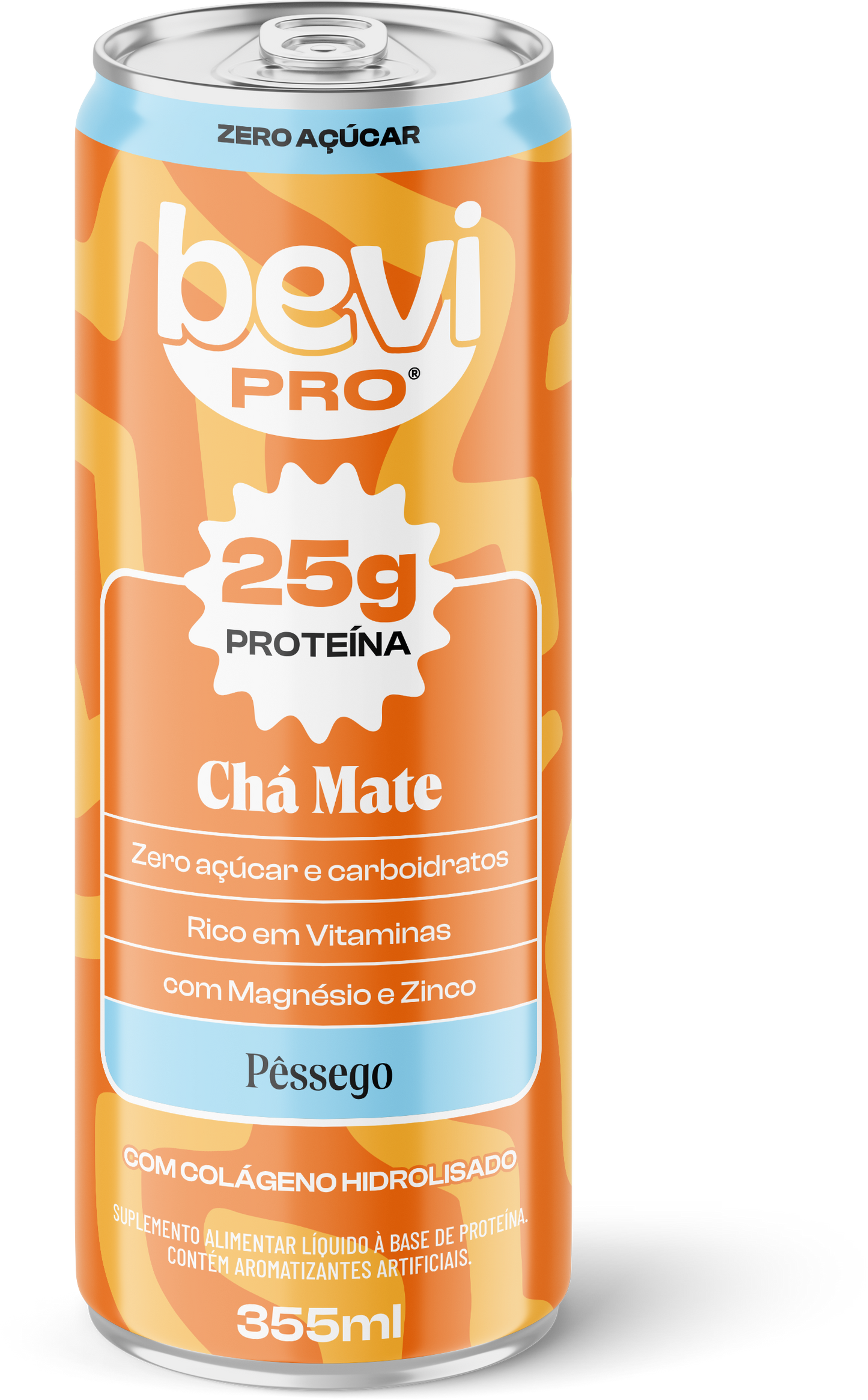 Chá Proteico 25g Mate e Pêssego
