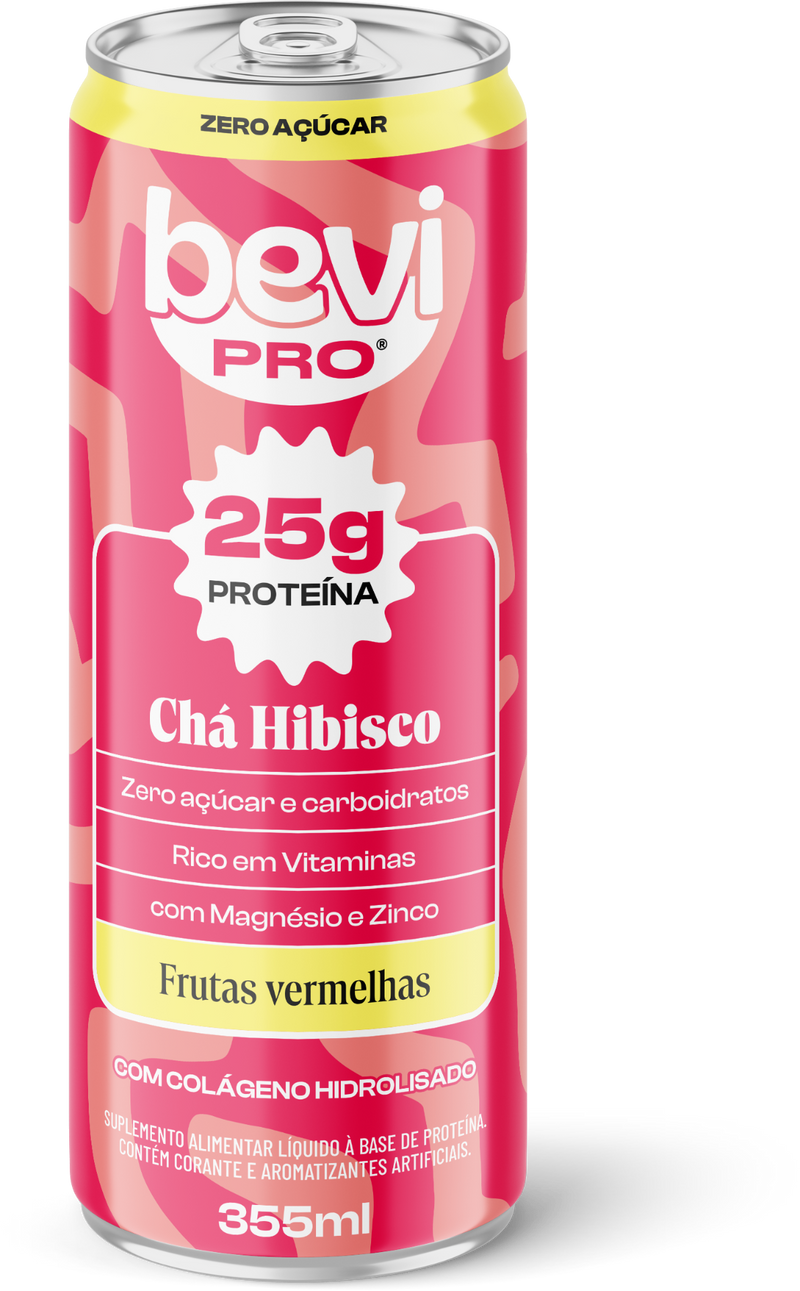 355ml BEVIPRO 25g Prot Chá Hibisco e Frutas Vermelhas