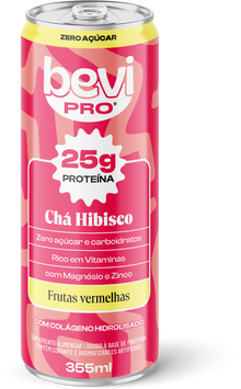 355ml BEVIPRO 25g Prot Chá Hibisco e Frutas Vermelhas
